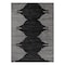 World Rug Gallery Bohemian Stripe Stain Resistant Area Rug 5' x 7' Black 385BLACK5X7 - alternate 3